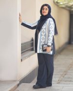 کت یقه انگلیسی با شماره‌دوزی دستی