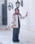 ⁨کت گلدوزی با دستى تک نسخه